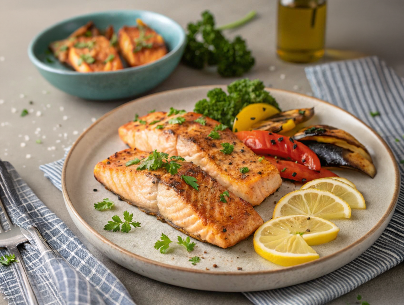 Grilled Salmon Recipe: Lemon and Garlic Marinated Salmon Done Right